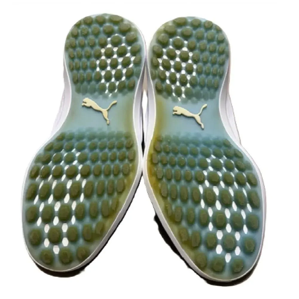 PUMA Men's Ignite Nxt Lace spikeless Golf Shoe White US 11 BM1